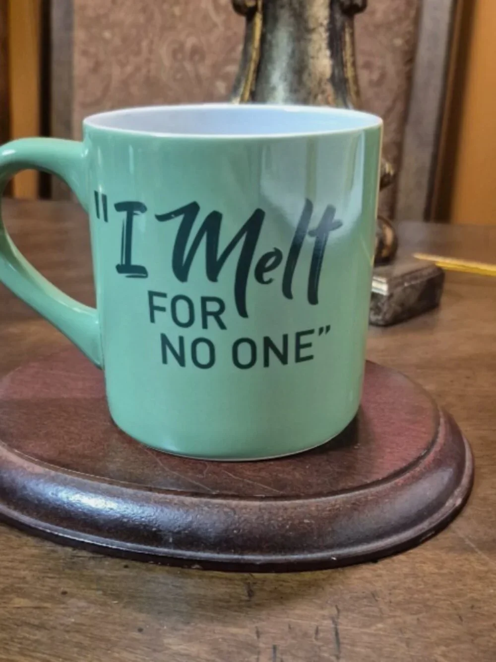 2019 Mars M & M's I Melt For No One Green Coffee Cup Mug